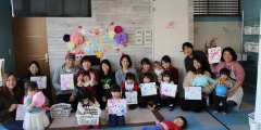 初の子育て支援活動!「手形・足形ペったんアート」